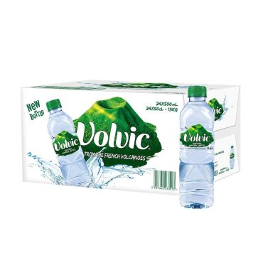 Volvic Natural Mineral Water, 500Ml x 24Pcs